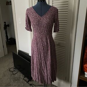 Old Navy Purple Floral Midi Dress